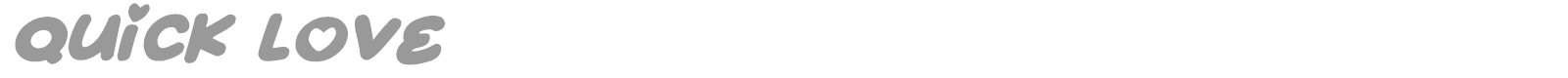 Quick Love font preview